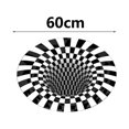 thumbnail image 2 of stanreset Optical Illusion Rug 3D Vortex Optical Illusions Rug Bedside Area Rug 60cm, 2 of 9