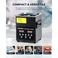 thumbnail image 3 of CREWORKS 2L Digital Ultrasonic Cleaning Machine with Degas and Gentle Mode, 60W Ultrasonic Cleaner Machine with Heater and Timer, 0.5 gal Ultrasound Clean, 3 of 9