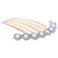 thumbnail image 4 of Hair Side Comb Pearl Rhinestone Hair Clip Women Hairpin Wedding Bride Hair Accessory, 4 of 8