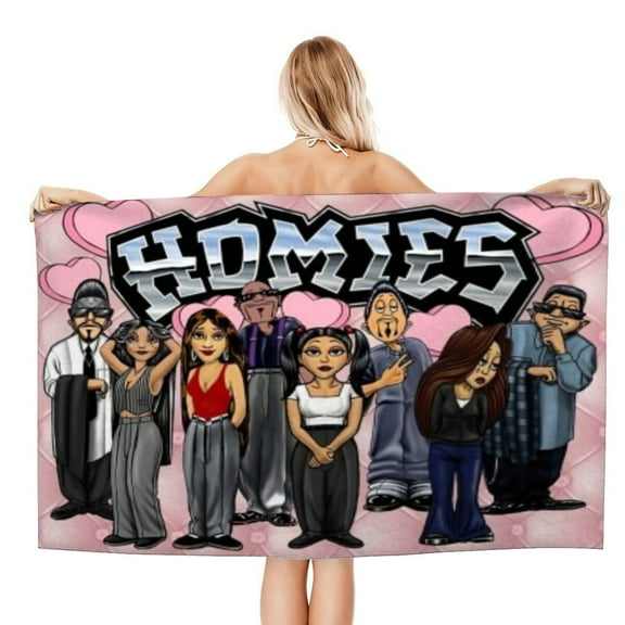 Homies Gifts Beach Towel for Women Girl Birthday Inspired Fan Bath Outdoor Music Lover