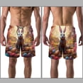 thumbnail image 3 of luoweisi Men's Beach Shorts Quick Dry Swim Trunks with Mesh Lining Easter Rabbit 2XL, 3 of 5