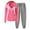 Pink, variant on Lilgiuy Pant Sets for Women Two Piece Outfits Solid Color Cute Matching Set Long Sleeve Hoodie Plus Size Trendy Sweatsuits for Work School