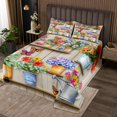 thumbnail image 2 of Erosebridal Spring Graden Coverlet Set King,Butterfly Bedding Set,Floral Flower Room Decoration,Breathable,3pcs, 2 of 5