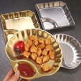 thumbnail image 3 of Homelife Stainless Steel Snack Tray Set with Dipping Bowl Fine Polished Design Sandwich Serving Tray for Sushi Chips Dumplings Salads, 3 of 13