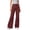 Burgundy, variant on Womens Bootcut Cargo Pants Wide Leg High Waisted Casual Trousers Flare Pants with Multi Pockets