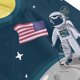 thumbnail image 3 of Balery Astronaut With USA Flag Gorra de béisbol de tamaño ajustable para correr, entrenar y actividades al aire libre. Gorra de papá para todas las estaciones., 3 of 6