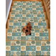 thumbnail image 2 of Vintage Coastal Stair Treads for Wooden Steps Indoor Runner Rug Carpet, Summer Beach Sea Turtle Shell Starfish 4 Pieces Peel and Stick Staircase Step Treads Covers Washable Throw Door Mats, 30"x8", 2 of 6