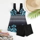 thumbnail image 4 of Traje de baño para mujer Traje de baño dividido con estampado grande para mujer Falda de bikini Traje de baño dividido Trajes de baño para mujer, 4 of 6