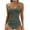 Army Green, variant on Zuesphe Sexy One Piece Swimsuit for Women Tummy Control Womens Bathing Suits Tankinis Plus Size Swimwear for Women Two Piece Tankini Top Criss Cross Back