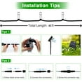 thumbnail image 6 of YEOLEH 2 Pack Solar String Lights Patio Light,Total 200 LED 80ft Solar powered & USB, IP65 Waterproof with 8 Modes for Garden Patio Gazebo Indoor, Blue, 6 of 6