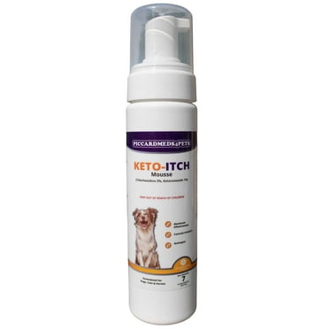 Piccardmeds4pets Keto-Itch Plus Antiseptic Mousse For Cats & Dogs 7 oz.