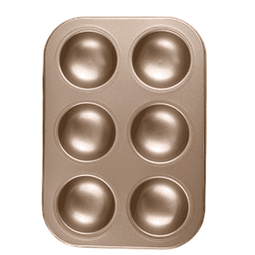 AUQ Compact Mini Bundt Cake Pan for Baking,Non-Stick Mini Cupcake Baking Pan for Home Use