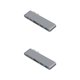 thumbnail image 1 of Adaptador HUB 6 en 1 Sidaley tipo C Reemplazo lector de tarjetas TF carga USB gris 2piezas, 1 of 5
