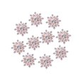 thumbnail image 1 of 10x Crystal Flower Button DIY Bead Jewelry Scrapbook Rhinestone Flatback Embellishments Gold, 1 of 9