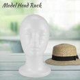 thumbnail image 4 of Female Foam Mannequin Head Model Hat Wig Display Stand Rack White, 4 of 5