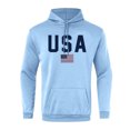 thumbnail image 3 of Hooded Sports Tracksuit Unisex Running Outfits Long Sleeve Pullover Hoodies SweatshirtM, 3 of 4