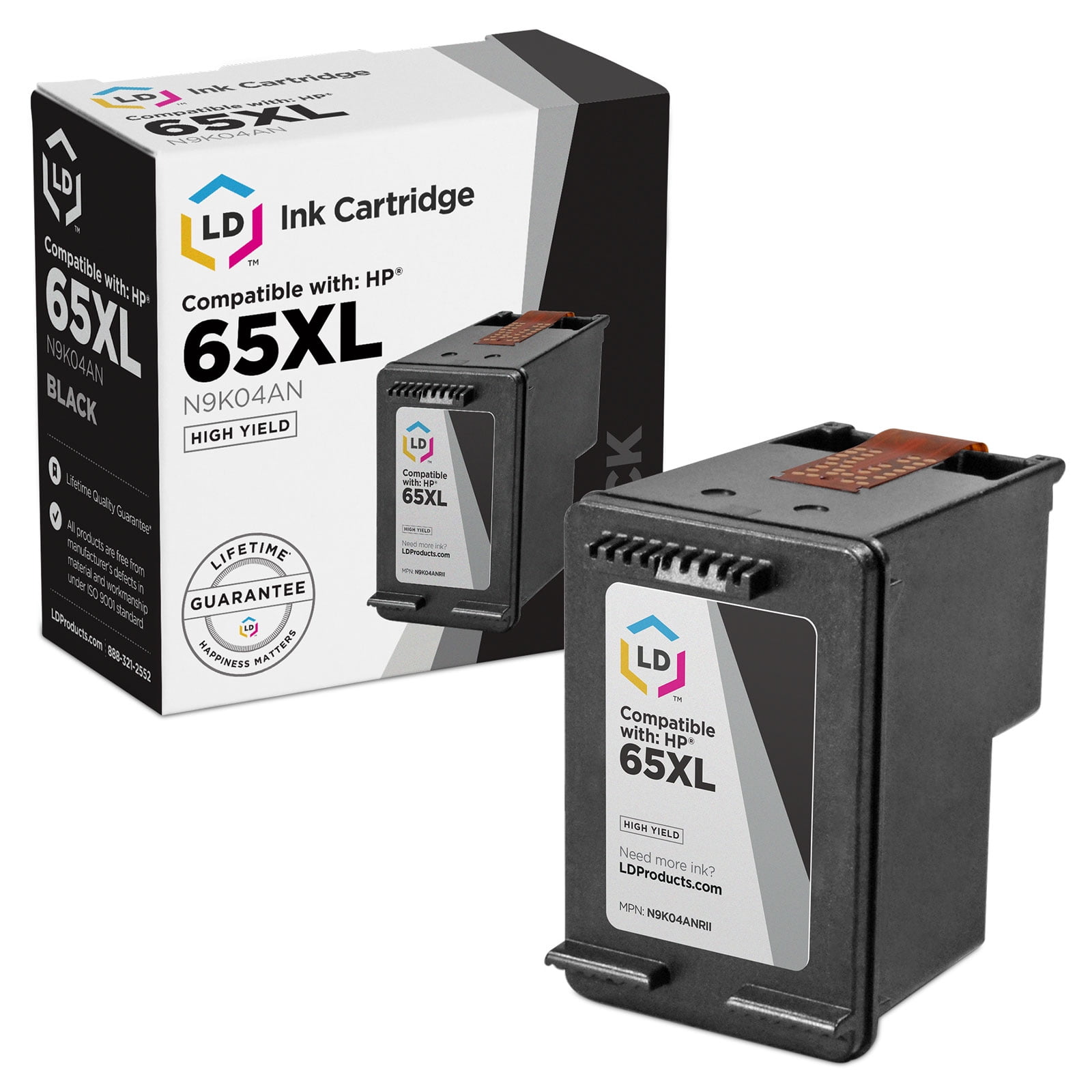 ONN HP 65 Black Inkjet Cartridge 