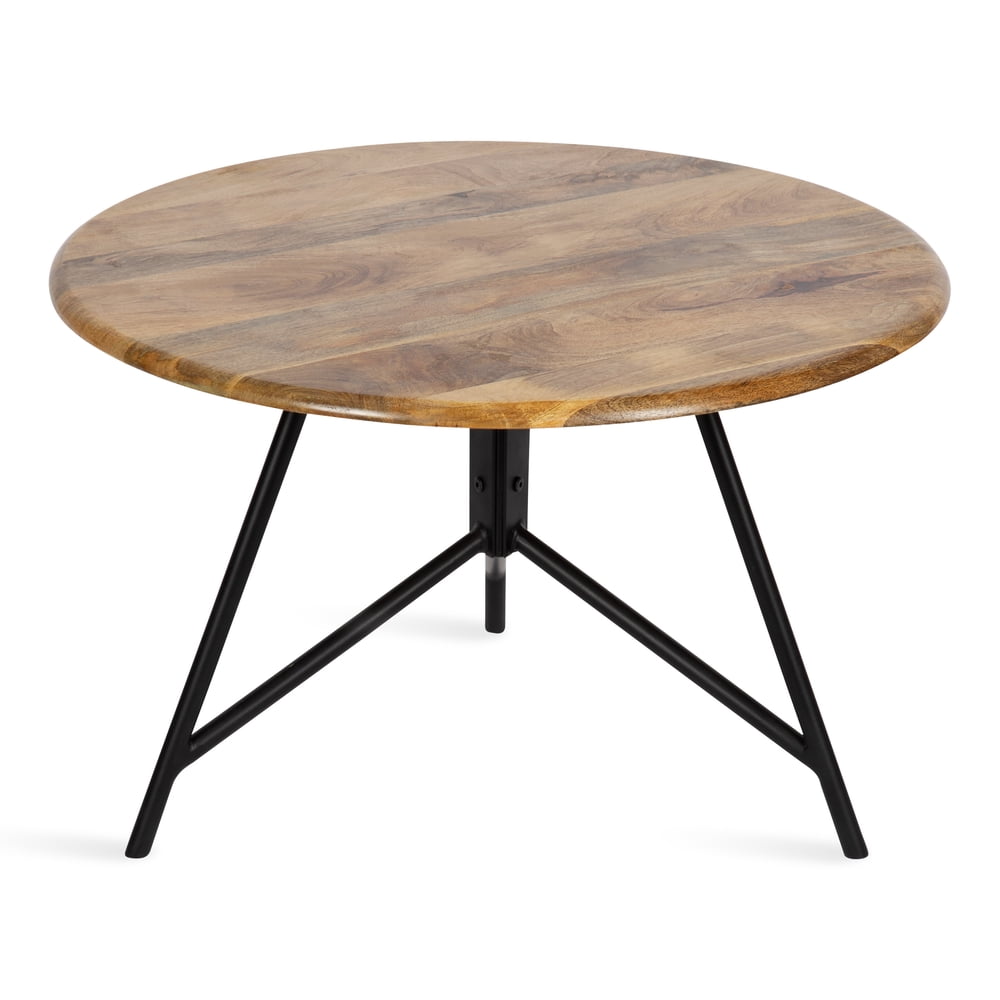 Kate and Laurel Pallson Boho Round Coffee Table, 28 x 28 x