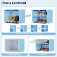 thumbnail image 3 of Space-Saving 8-Tier Shoe Organizer – Modular Sturdy Plastic Storage Rack for Entryway, Hallway, Closet, Bedroom – Shoe Cabinet, 3 of 8