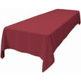 thumbnail image 4 of LA Linen TCpop60x144-CranberryP28 Polyester Poplin Rectangular Tablecloth, Cranberry - 60 x 144 in., 4 of 4