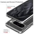thumbnail image 3 of GHSDFBB Google Pixel 8 Pro Case, Silicone Soft TPU Bumper and Transparent Hard PC Case Anti-Scratch Shockproof Camera Protective Slim Lightweight Cover/Coque for Google Pixel 8 Pro 5G -Clear, 3 of 7