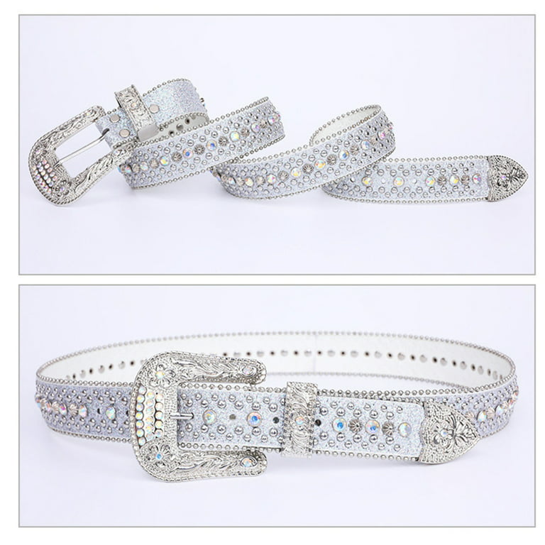 Luxury Rhinestone Western Belts Diamond Crystal Studded Belts