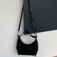 thumbnail image 3 of Slouchy Suede Shoulder Bags For Women Retro Crossbody Bag Tote Bag Satchel Bag Winter Work Purses Crescent Bag Handbag Fall, 3 of 8