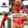 thumbnail image 2 of Dog Cat Collared Red Polo T-Shirts Breathable Wedding - Pet Apparel Tops sz S, 2 of 8