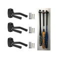 thumbnail image 1 of Black Wall Mount Vertical Baseball Bat Holder, Durable and Rotatable, 1 of 5