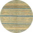 thumbnail image 1 of Ahgly Company Indoor Round Abstract Copper Green Abstract Area Rugs, 3' Round, 1 of 6