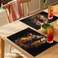 thumbnail image 4 of Placemat Set of 6 Athletes Sport Style Placemats for Dining Table Active Basketball Player Washable Table Mats for Kitchen and Party Decor Indoor & Outdoor Use, 4 of 8