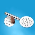 thumbnail image 3 of Cabezal de ducha de mano para baño cepillado de acero inoxidable, rociador de baño cuadrado redondo, soporte montado, rociador de mano redondo 304, 3 of 5