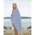 thumbnail image 2 of Pure Light Blue Beach Towels Oversized Super Absorbent, Simple Solid Color Lightweight Bath Towel Quick Dry Sets For Bathroom/Pool/Rv Camping/Beach Play/Gym Room/Picnic 23"x47", 2 of 8