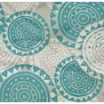 thumbnail image 4 of oneOone Cotton Poplin Twill Teal Blue Fabric Floral Mandala Block Fabric For Sewing Printed Craft Fabric By The Yard 56 Inch Wide, 4 of 4