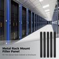 thumbnail image 4 of 1U Blank Panel, 5 Pcs 1U Server Rack Panels, Metal Rack Mount Filler Panels for 19inch Serve Rack Cabinets/Enclosures/Network Cabinets, Black, 4 of 6