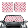 thumbnail image 2 of Fotbe Floral Strawberr 2-Piece Car Windshield Sun Shade | Sun Blocker for Car Windshield | Foldable Automotive Interior Accessories for Sun Protection-Large, 2 of 7