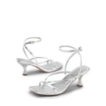 thumbnail image 3 of Sandalia DREAM PAIRS SDHS2405W Plata con taco kitten de 6.5 cm, 3 of 7