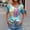 Pink, variant on Yusom Summer 3D Pattern Printing Graphic Tees for Women Plus Size Casual Tops Short Sleeve V-Neck Outdoor Loose T-Shirts Pink XL