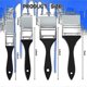 thumbnail image 3 of Silicone Paint Brushes Set for Resin Art, 4 Non-Stick Durable Color Shapers with Metal Handles (1, 1.5, 2, 2.5 Inch), 3 of 5