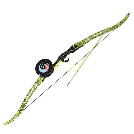 PSE Kingfisher Green Recurve Bowfishing Bow Package 56 inch with Arrow Reel - RH