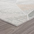 thumbnail image 4 of LR Home Martha Elryn Gray/Cream Contemporary Geometric Polyester Area Rug, 5'3" x 7'3", 4 of 6