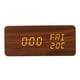 thumbnail image 3 of Reloj LED de carga digital, reloj despertador digital de madera Relojes eléctricos de madera Reloj LED de madera creado magistralmente Jadeshay A, 3 of 8