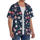 thumbnail image 2 of Fotbe Cherry Blossoms Camisa Estampada de Manga Corta para Hombre, Casual de Verano, Estilo Playero, Sin Arrugas-4X-Large, 2 of 5