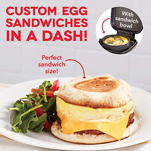 Dash Dbbm450gbbk08 Deluxe Sous Vide Style Egg Bite Maker with Silicone Molds for Breakfast Sandwiches, Healthy Snacks or Desserts, Keto & Paleo
