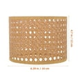 Woven Rattan Lamp Shade Baskets Country Cottage Table Lamp Cover Wicker