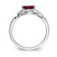 thumbnail image 4 of Primal Gold 14 Karat White Gold Diamond and Ruby Ring, 4 of 6