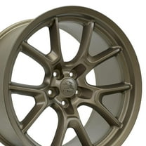 OE Wheels DG21 20 Inch Rims Fit Challenger 50th Anniversary Style 5x115 20x10 Satin Bronze - Hollander 10369 (Set of 4)