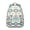 Greenish-blue-35, variant on Colorful Plaid Stripes Symmetrical Bookbag - Padded Straps for Comfort