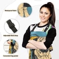 thumbnail image 2 of Bulldog with Luggage 5 Pcs Kitchen Set Heat Resistant Oven Mitts and Non-Slip Pot Holders with Adjustable Cooking Apron, 2 of 6