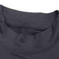 thumbnail image 5 of Plus Size Big & Tall Men's Stand Collar Long Sleeve Base Top, Men's Compression Athletic Shirt, Sun Protection Quick Dry Fitness T-Shirt, Workout Training Running Stretch Tee,, 5 of 8